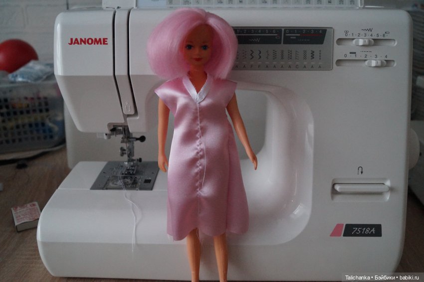 Выкройка платья с драпировкой для Санди, Сюзи и других девушек-подружек Барби (фото 6)