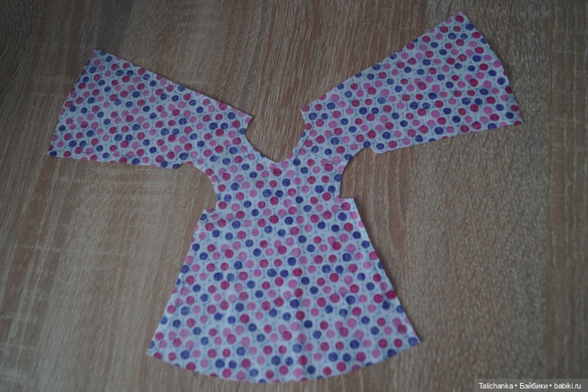 Выкройка платьица А-силует для Веты АСКИМ ростом 25 cм (фото 4)