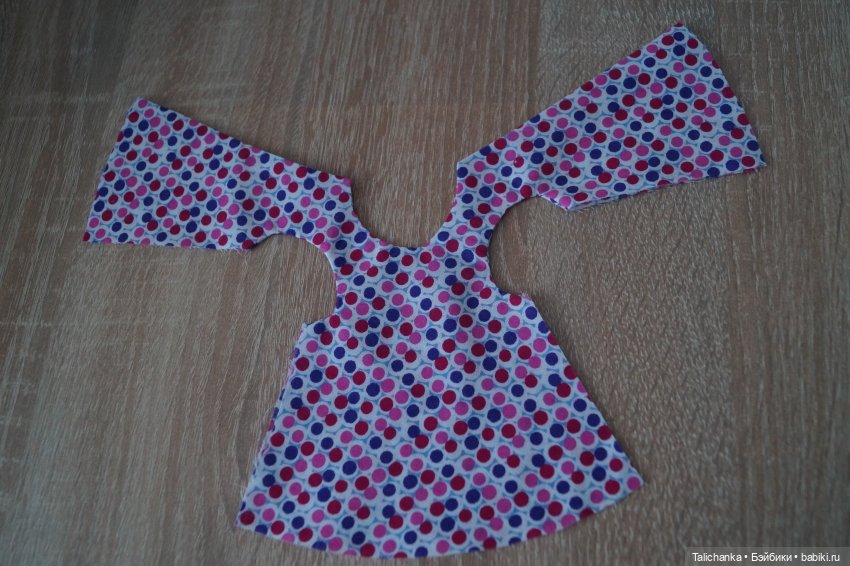 Выкройка платьица А-силует для Веты АСКИМ ростом 25 cм (фото 5)