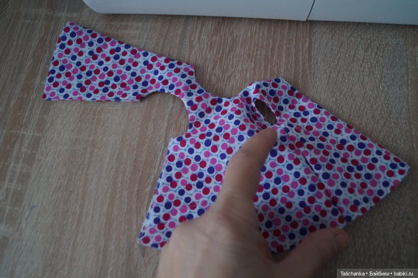 Выкройка платьица А-силует для Веты АСКИМ ростом 25 cм (фото 9)