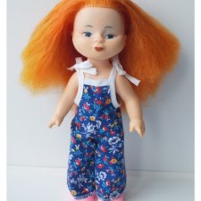 Выкройка комбинезона для Киры фабрики Кругозор, ростом 26 см