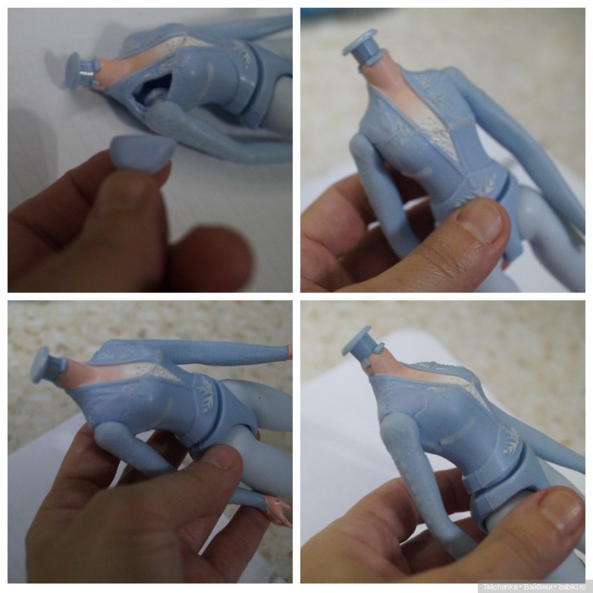 Вторая выписка февраля. Чудо рождения новой кукольной жизни. Разбитая куколка с утратой кусочка пластика - выздоровела.