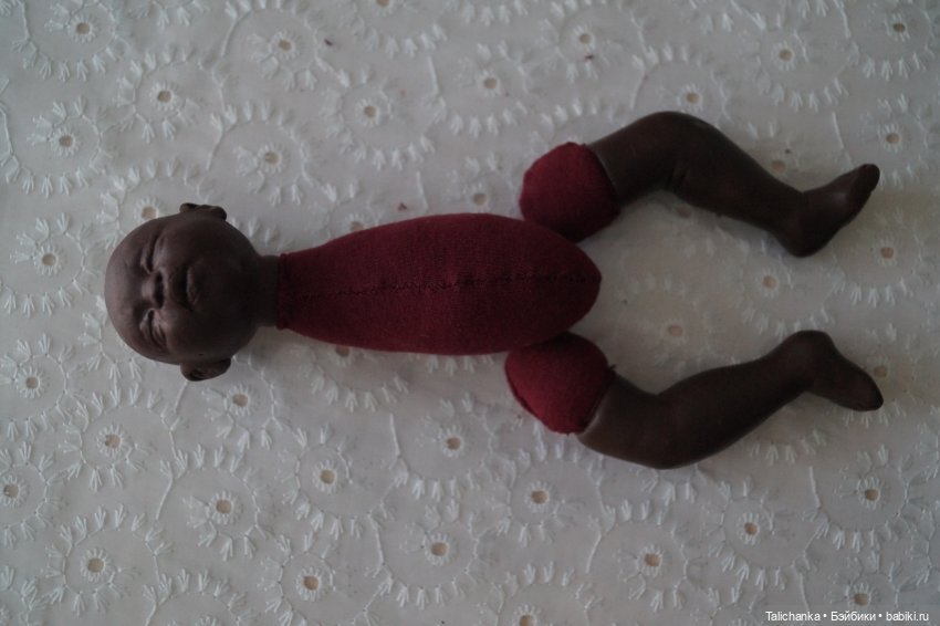 Выкройка тела для малыша из запекаемой пластики (фото 6)