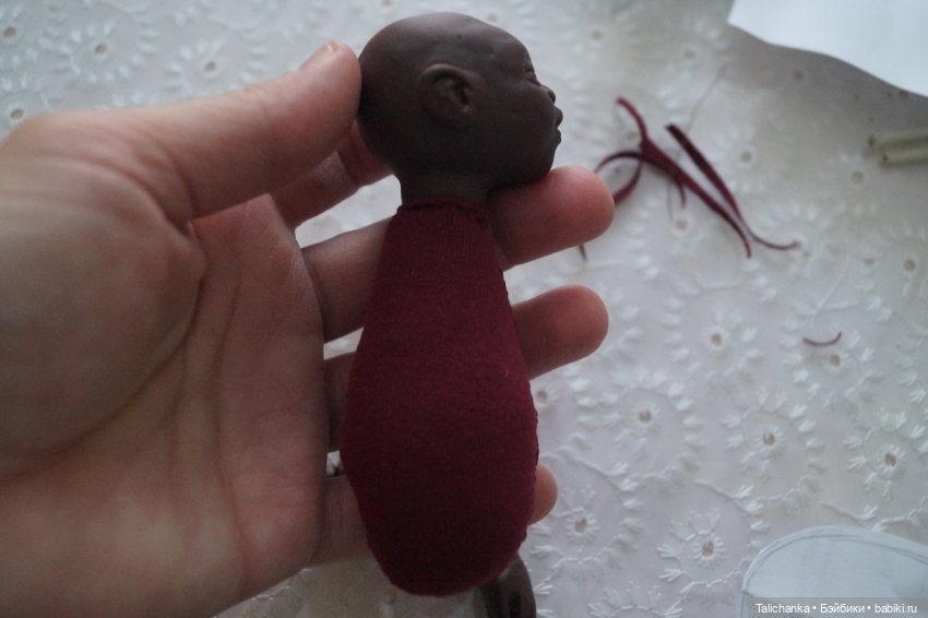 Выкройка тела для малыша из запекаемой пластики (фото 4)