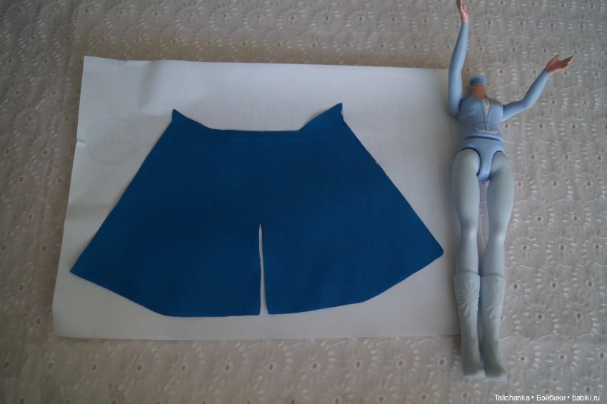 Выкройка юбочки для Эльззы Disney Hasbro Frozen 27 см ростом (фото 3)