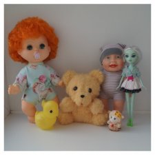 Третья майская выписка. Доктор Плюшева лечит плюшевую игрушку. Восстановление былой красоты малышки Сонечки. Возвращаем зрение птичке.