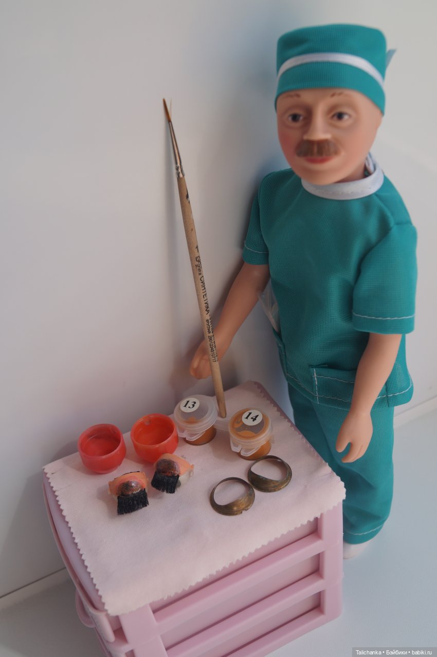 Первая выписка августа. Кукольная лечебница вновь работает. Как привести волосы в порядок, как собирать глазки, как