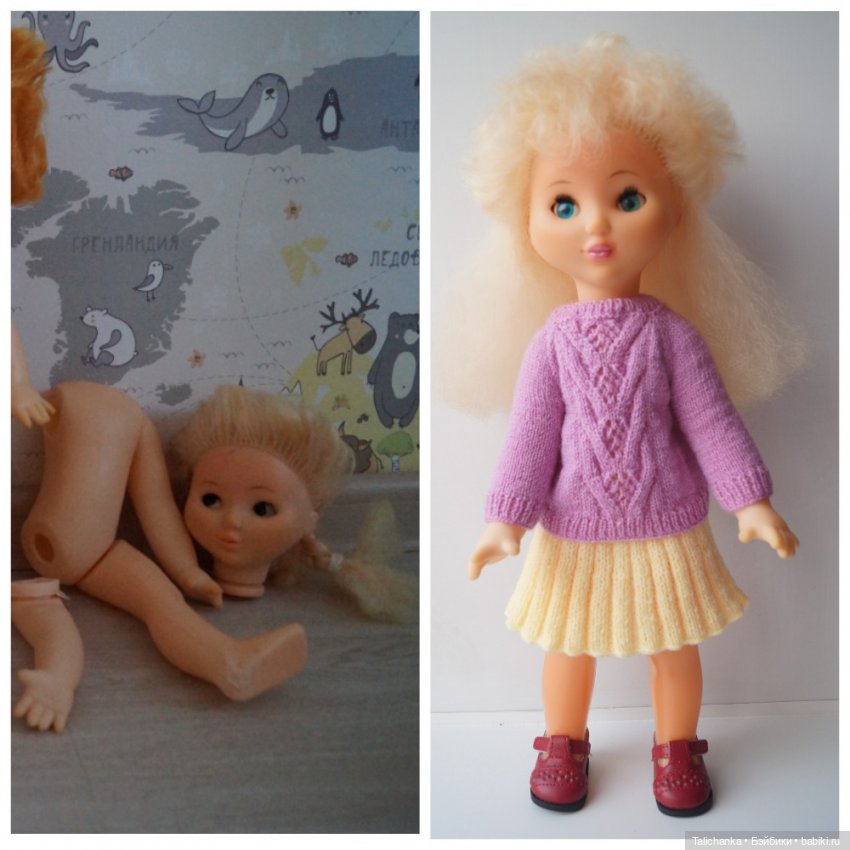 Вторая выписка ноября Как укрепить бумажную вкладку в шее Новая ручка для Винкс Починка моргучих глаз куклы СССР пайка ноги