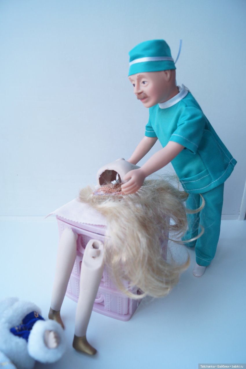 Первая выписка декабря Начинаю лечить новогодних героев Снова парик из ниток У Маруси появился брат