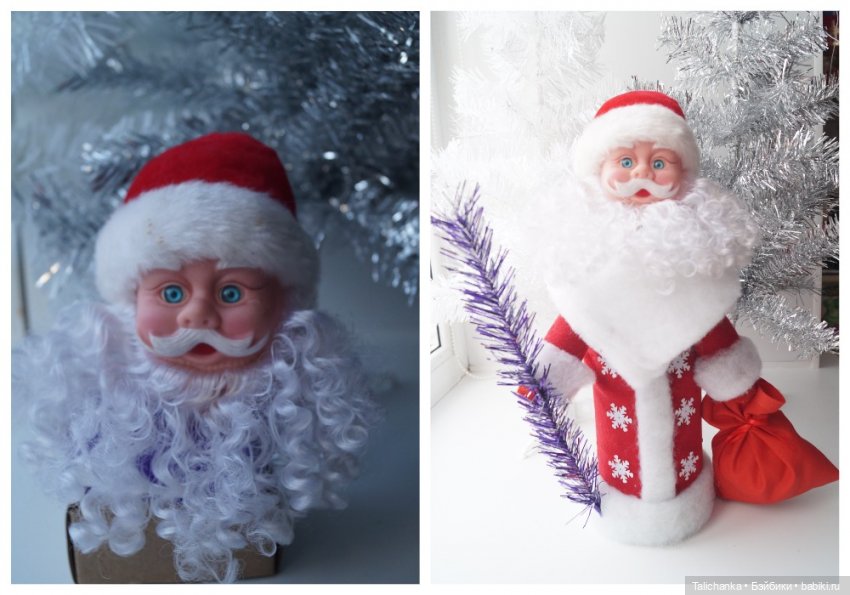 Четвёртая выписка декабря Голова деда Мороза и голова тряпичной куклы превратились в полноценных новогодних героев