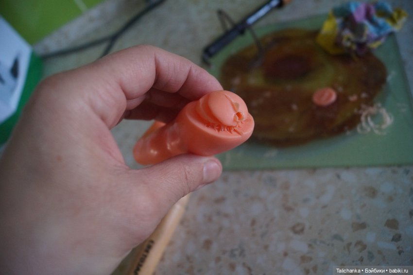 Третья выписка марта Паяем ножку чудика Возвращаем красоту волосам Убираем пластилин с лица (фото 8)