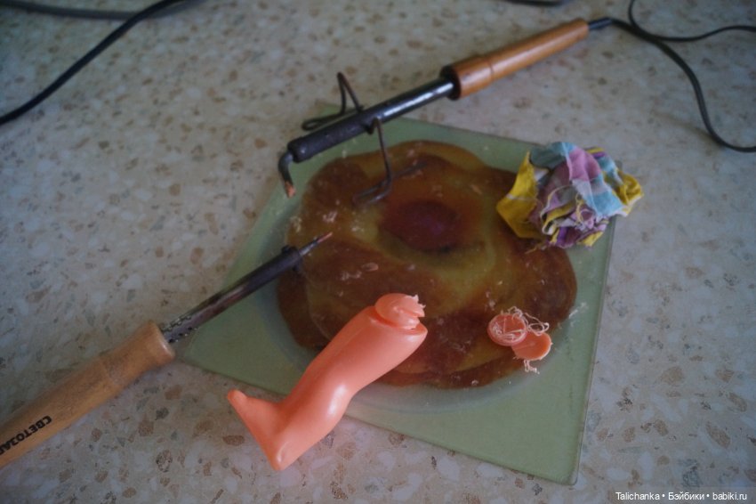 Третья выписка марта Паяем ножку чудика Возвращаем красоту волосам Убираем пластилин с лица (фото 6)