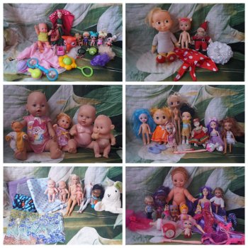 Распаковка большого пакета с куклами