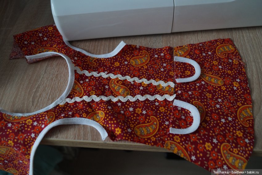 Выкройка платья горьковской или минской куклы ростом 52-54 см (фото 3)