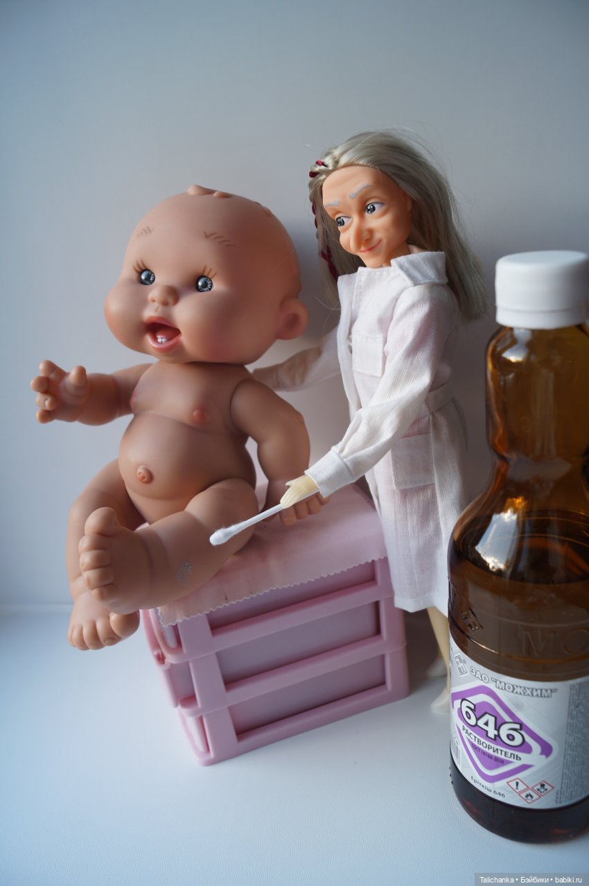 Третья выписка сентября Красим выгоревшую слонишку Чиним кукольную мебель СССР Отмываем ГДРочку Восстанавливаем волосики