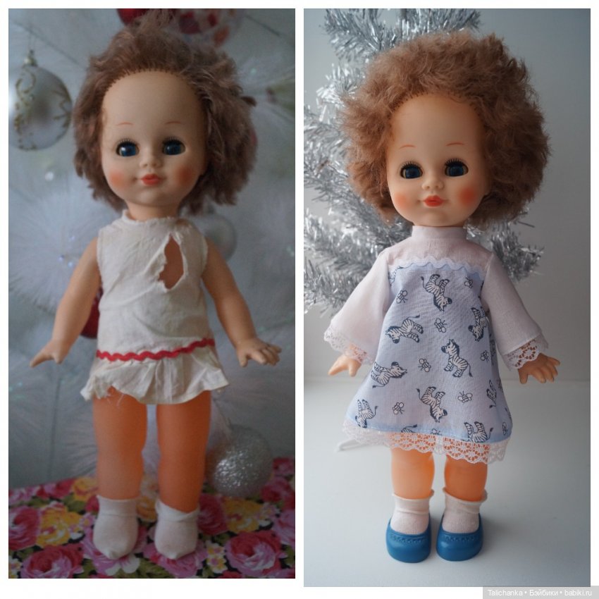 Четвёртая выписка января Паяю ножку ГДРчику и Алёше Ленигрушка Горьковским куколкам поправила волосы и сшила платьица