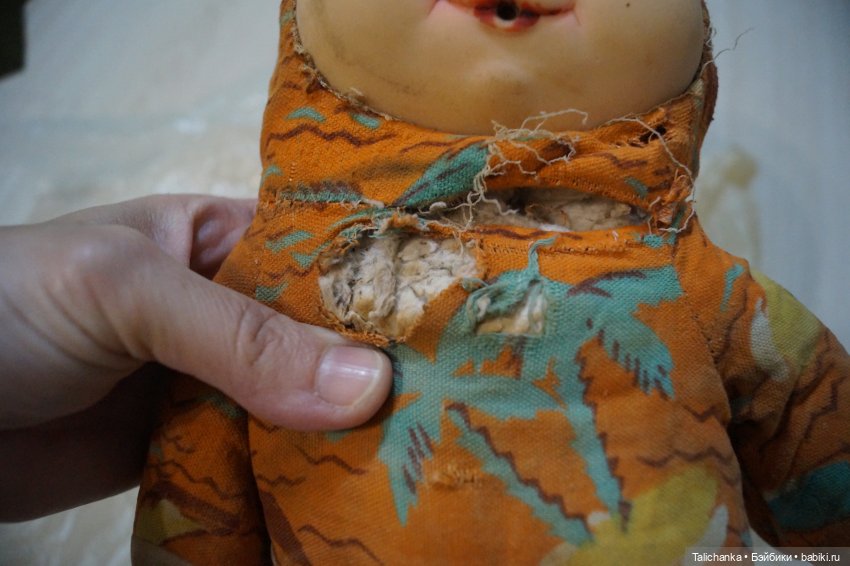 Первая выписка февраля Паяю Ленигрушку с утратой пластика Мягкая малышка стала как новенькая - полная замена мягкого тела