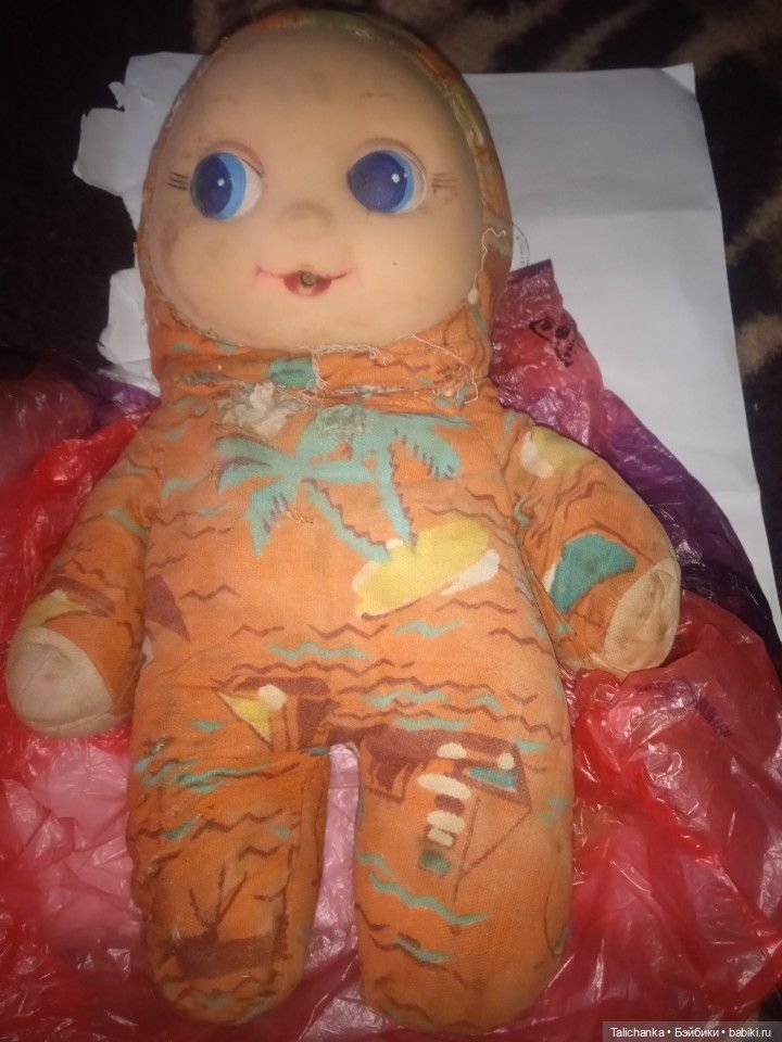 Первая выписка февраля Паяю Ленигрушку с утратой пластика Мягкая малышка стала как новенькая - полная замена мягкого тела