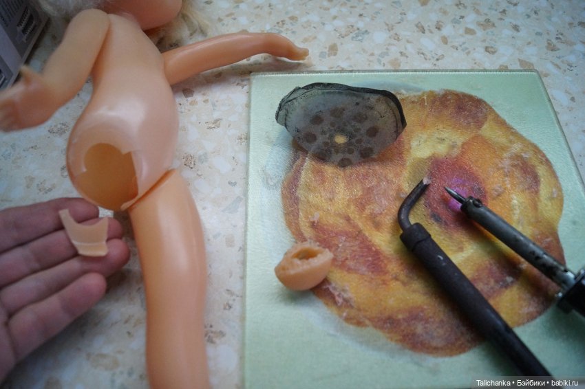 Первая выписка февраля Паяю Ленигрушку с утратой пластика Мягкая малышка стала как новенькая - полная замена мягкого тела