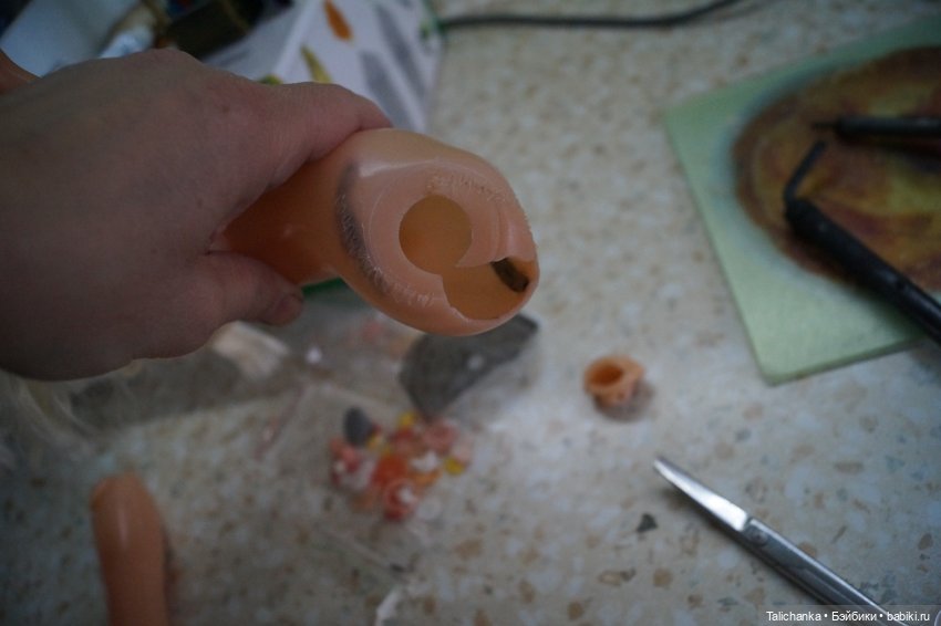 Первая выписка февраля Паяю Ленигрушку с утратой пластика Мягкая малышка стала как новенькая - полная замена мягкого тела