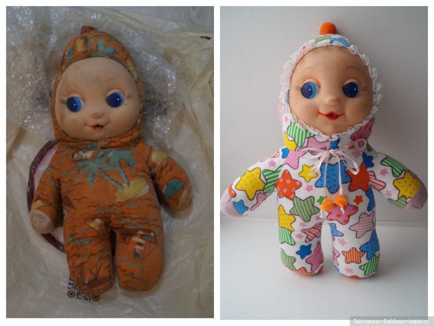 Первая выписка февраля Паяю Ленигрушку с утратой пластика Мягкая малышка стала как новенькая - полная замена мягкого тела