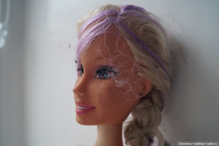 Четвёртая выписка октября Спасение высокой Барби Лепим ножку характерному малышу и шьём ему новое тело (фото 5)