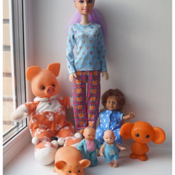 Четвёртая выписка октября Спасение высокой Барби Лепим ножку характерному малышу и шьём ему новое тело