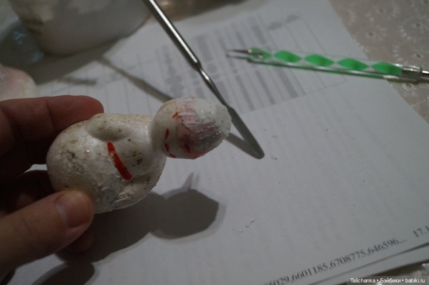 Четвёртая выписка декабря. Чем закрыть глубокие царапины в пенопластовых игрушках