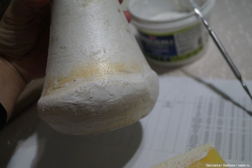 Четвёртая выписка декабря. Чем закрыть глубокие царапины в пенопластовых игрушках