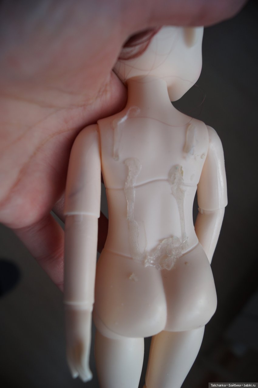 Вторая выписка марта. Как убрать следы горячего пистолета с куклы. Восстанавливаем волосы. Перетяжка пупсика и собачки