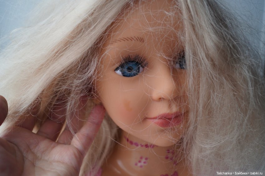 Вторая выписка марта. Как убрать следы горячего пистолета с куклы. Восстанавливаем волосы. Перетяжка пупсика и собачки