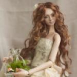 Мария, авторская шарнирная кукла Елены Акимовой