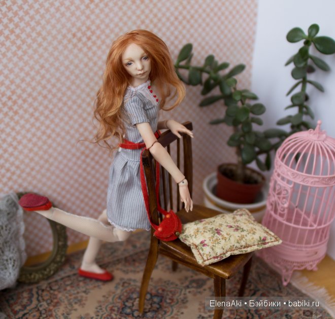 авторская шарнирная кукла Акимовой Елены