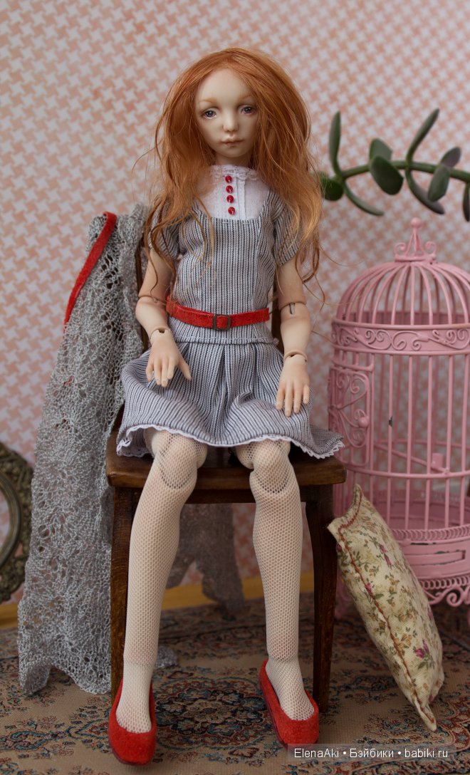 авторская шарнирная кукла Акимовой Елены