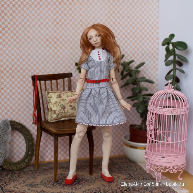 авторская шарнирная кукла Акимовой Елены