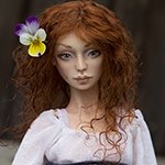  Мария 8/20, авторская фарфоровая кукла Елены Акимовой