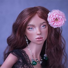 Летиция, фарфоровая шарнирная кукла Елены Акимовой