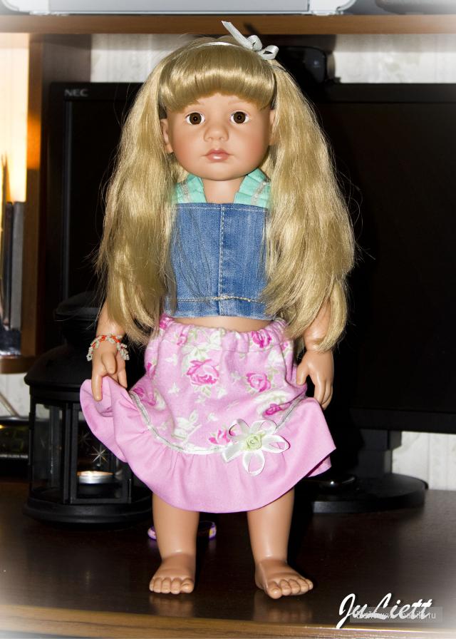 Как мы Эмили "подтянули". Натяжка резинок в кукле Gotz (фото 10)