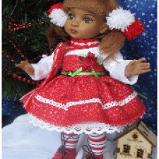 Рождественские наряды для куколок 26 см Trixie,Patsy