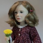 Моя новая авторская кукла с одуванчиком