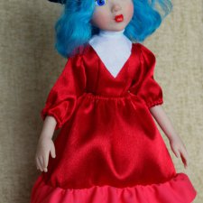 Кукла Мальвина по мотивам старого мультика