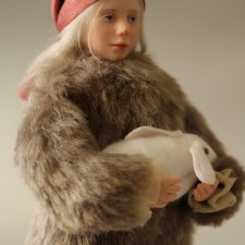 Девочка с кроликом ( " Зимняя")