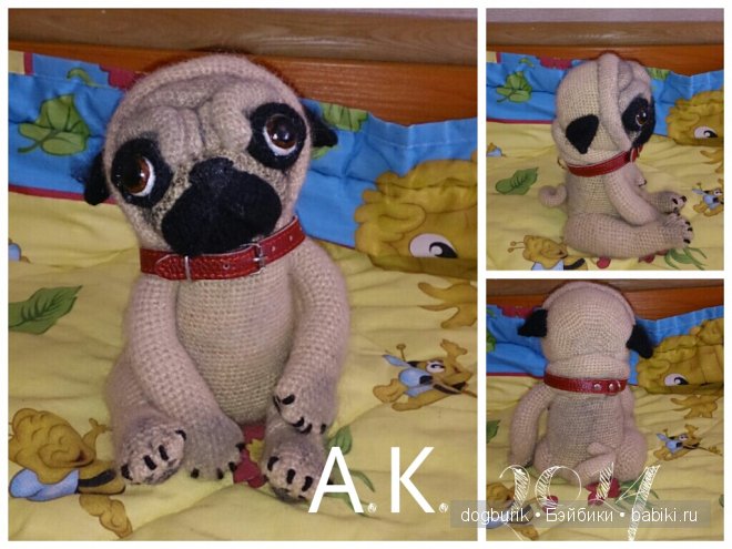 Мопсы, мопсики, мопсяшки. Вязанные игрушки крючком (фото 2)