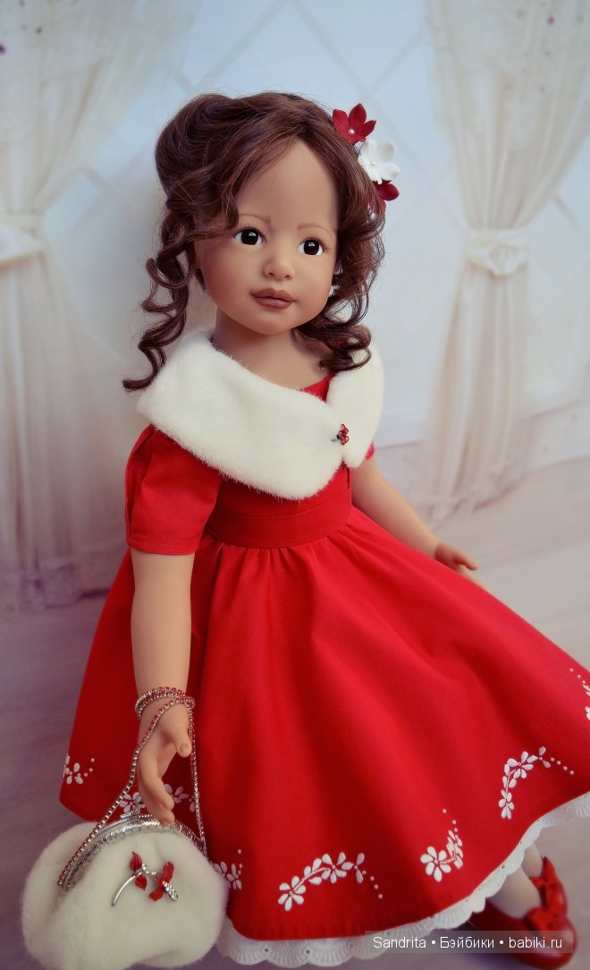 «Красное и белое» - наряд для Кэтрин от Heidi Plusczok (ZAPF) (фото 6)
