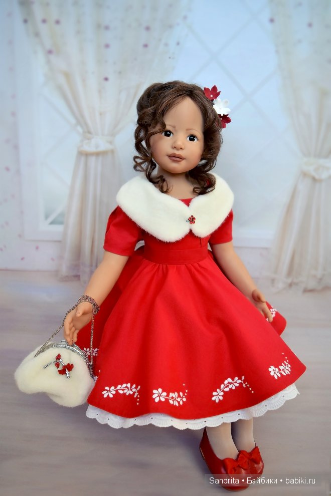 «Красное и белое» - наряд для Кэтрин от Heidi Plusczok (ZAPF) (фото 8)