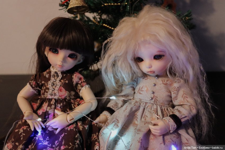 Как Риша и Анетта ёлку наряжали ♡