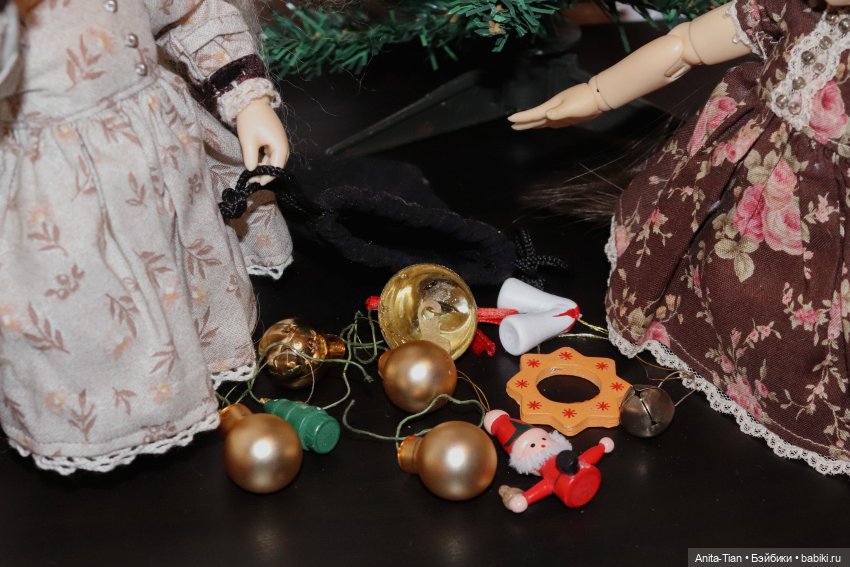 Как Риша и Анетта ёлку наряжали ♡ (фото 7)