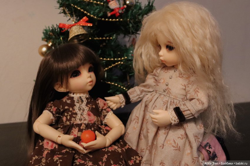 Как Риша и Анетта ёлку наряжали ♡