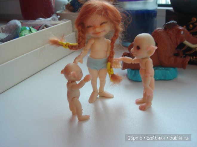 Мои гномы и СОСО. Мини куклы (фото 2)