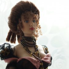 Виниловая   кукла Josephine Gibson Girl премьера оперы в Лондоне 16,5 инч. Франклин Минт.